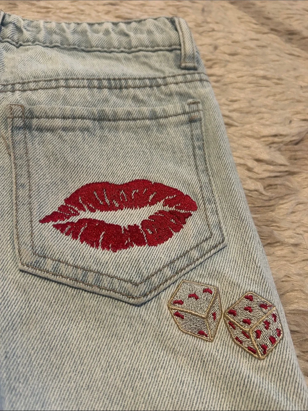 Forever 21 Girls Embroidered and Embellished Jeans Size 7/8